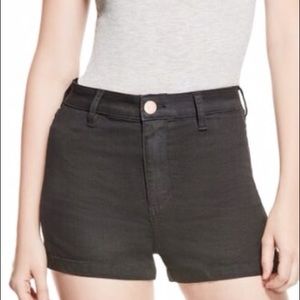 Guess Dree High Rise Denim Black Short (27)